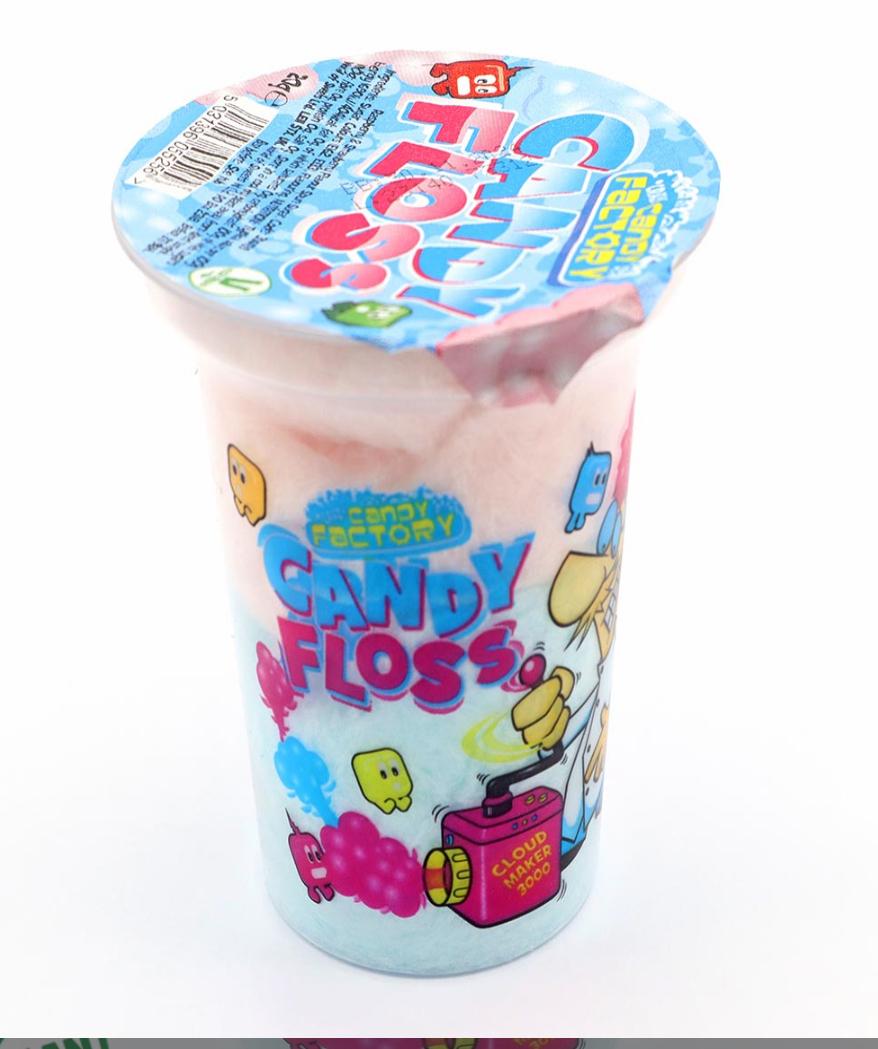 crazy candy floss cups 20g Snack Sweet Candies Sugar pick n mix uk