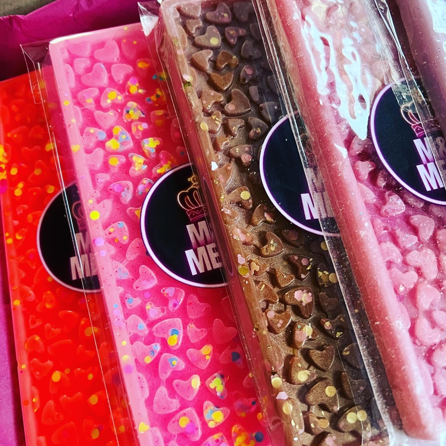 Wax melts xL snap bar hearts