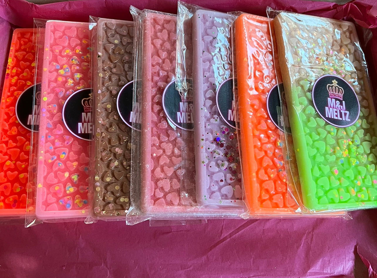 Wax melts xL snap bar hearts