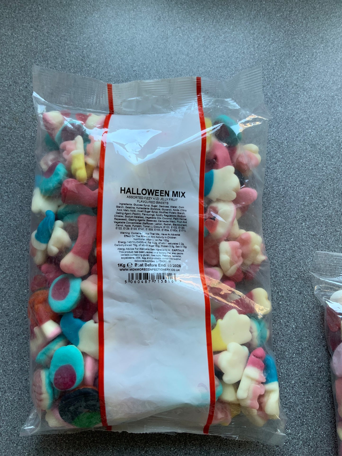 1 kg halloween jelly mixed sweets